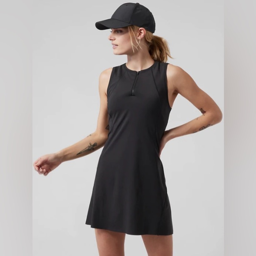 ATHLETA black Ace tennis dress